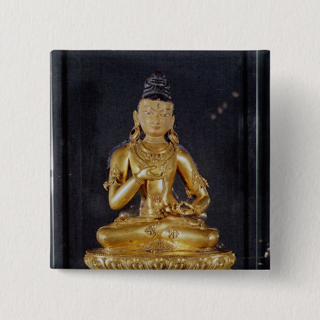 Adibuddha Vajrasattva som placeras i meditation Knapp (Framsida)