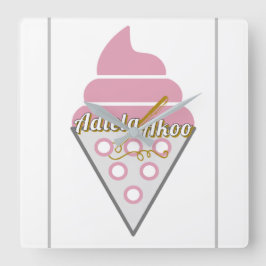 Adiela Akoo, oemotståndlig muren av isgräs Fyrkantig Klocka