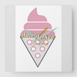 Adiela Akoo, oemotståndlig muren av isgräs Fyrkantig Klocka