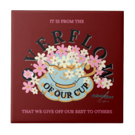 Adiela Akoo: OVERFLOW Ceramic Decorative Tile Kakelplatta