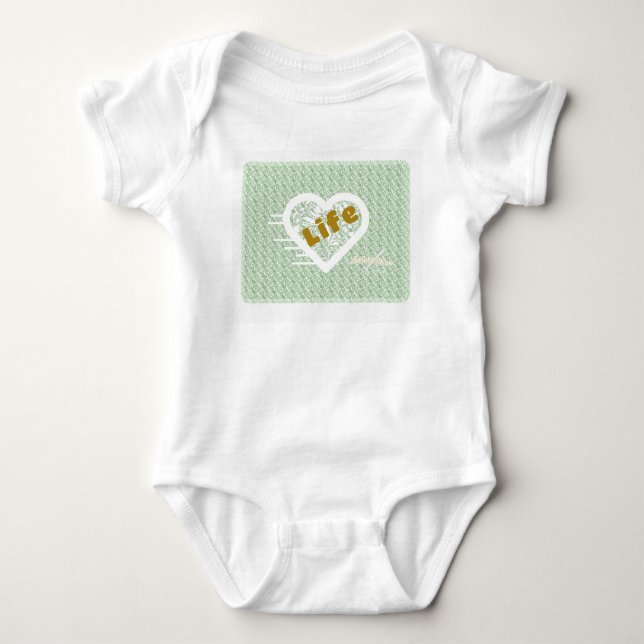 Adiela Akoo Sage Life Baby Bodydress T Shirt (Framsida)