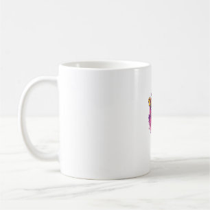 Adige Giraffe med Hearts Tecknad Kärlek Kaffemugg