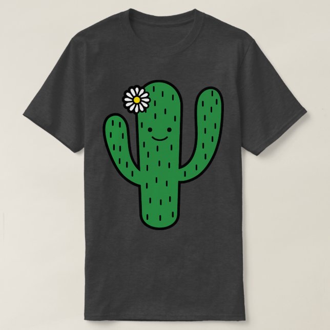 Adige le Saguaro Cactus Doodle T Shirt (Design framsida)