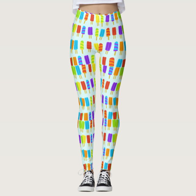 Adigmatade sommarpopsiklerna glass kawaii  leggings (Framsida)