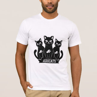 Adiicats Black Cat T-Shirt 2024 | 3 Svart katt