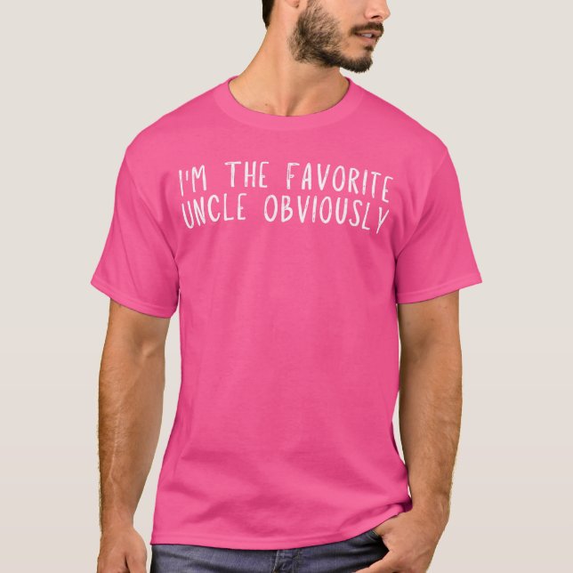 adilline Funny Imhe Favorite Uncle Obviously Funny T Shirt (Framsida)