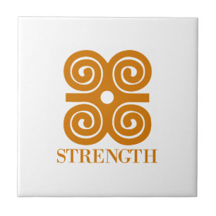 Adinka Styrka symbol Gift Idea Kakelplatta