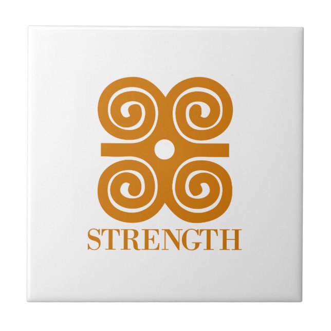 Adinka Styrka symbol Gift Idea Kakelplatta (Framsidan)
