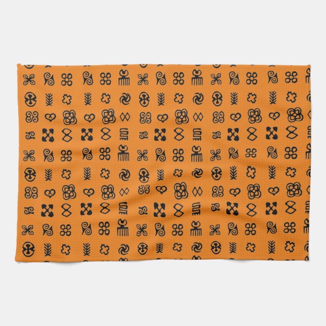 Adinkra African Symbols Kökshandduk (Horisontell)