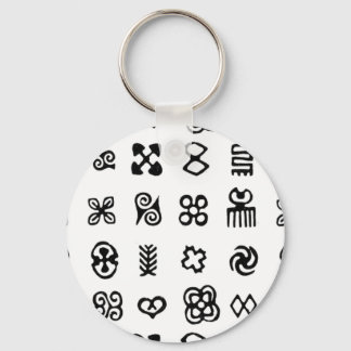 Adinkra African Symbols Nyckelring