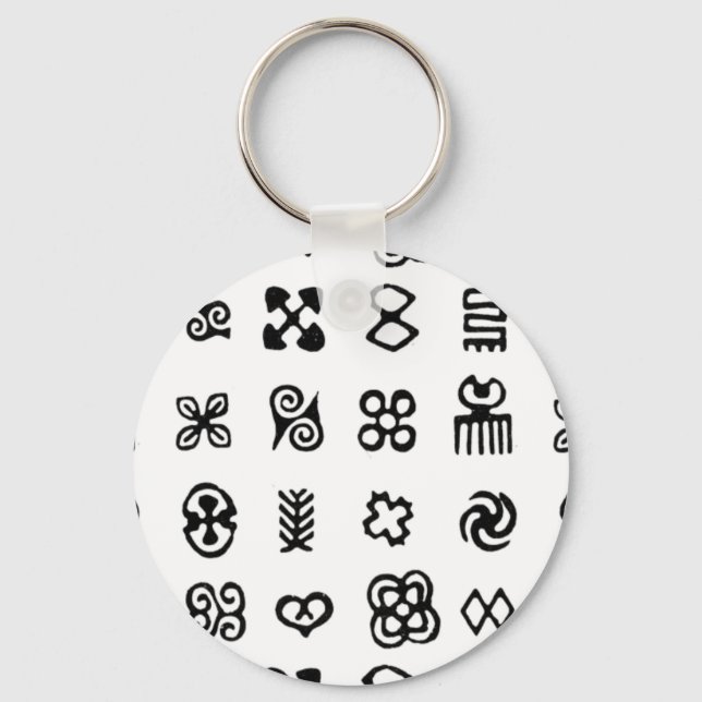 Adinkra African Symbols Nyckelring (Framsida)