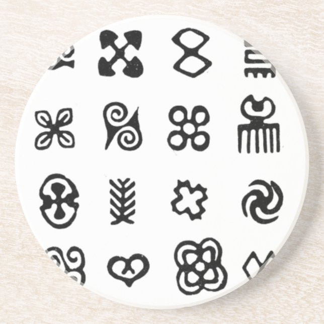 Adinkra African Symbols Underlägg (Framsidan)