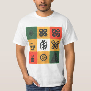 Adinkra driver av omformning tee shirt