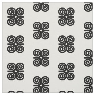 Adinkra för ödmjukhet för Dwennimmen styrka Tyg