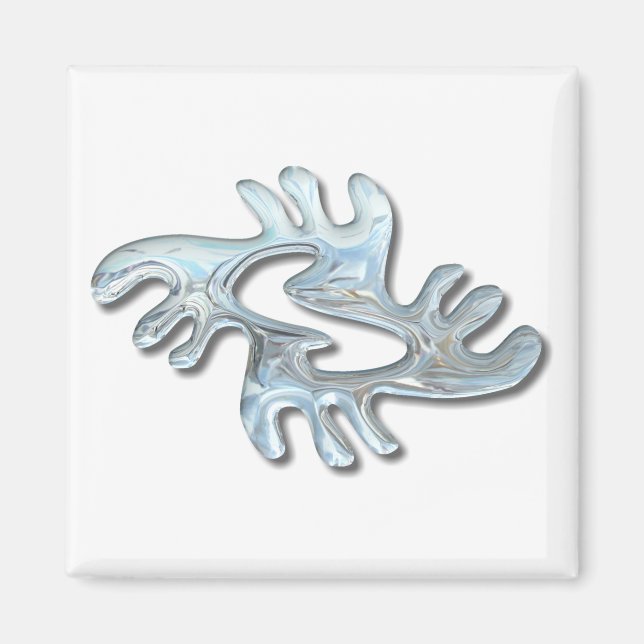 Adinkra-peace-glass Magnet (Framsidan)
