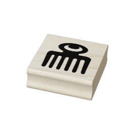 Adinkra Symbol (Beauty) Rubber Frimärke Stämpel