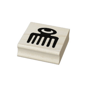 Adinkra Symbol (Beauty) Rubber Frimärke Stämpel
