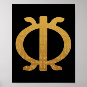 Adinkra Symbol Ghana Väster African Ethnic Pride Poster