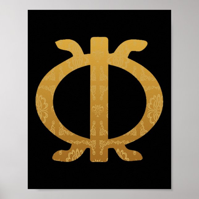 Adinkra Symbol Ghana Väster African Ethnic Pride Poster (Framsidan)