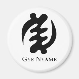 Adinkra Symbol GYE NYAME Guds överhöghet Magnet
