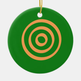 Adinkra-symbol (ledarskap) julgransprydnad keramik