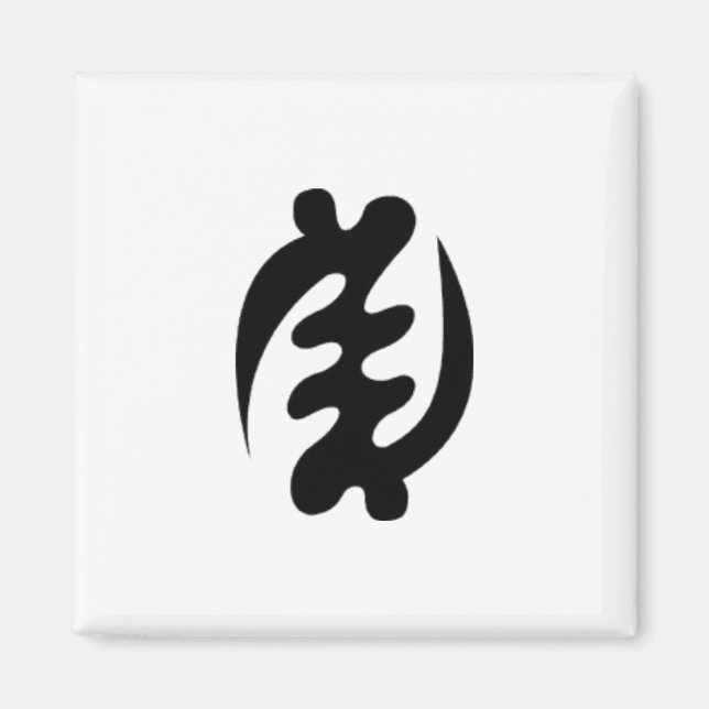 Adinkra Symbol - utom Gud Magnet (Framsidan)