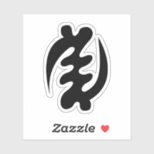 Adinkra Symbol (utom Gud) Vinyl Sticker