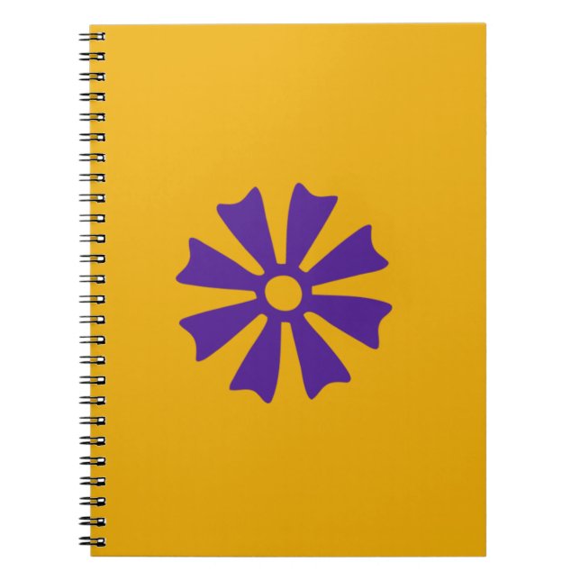 Adinkra Symbol (Wisdom) Spiral-relaterad bärbar da Anteckningsbok (Framsidan)