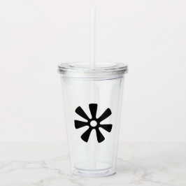Adinkra Symbol (Wisdom) Tumbler Take Away Mugg