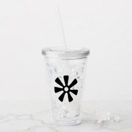 Adinkra Symbol (Wisdom) Tumbler Take Away Mugg
