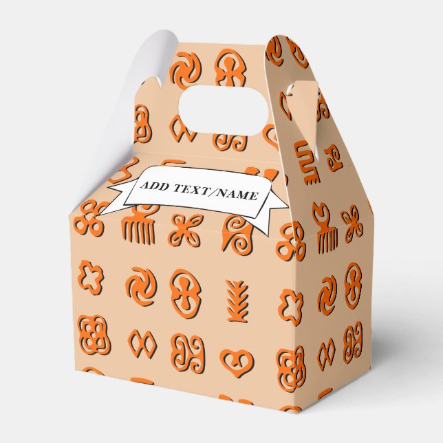 Adinkra-symboler för Afrikans anpassade namn på Vä Presentaskar (Framsidan Sidan)