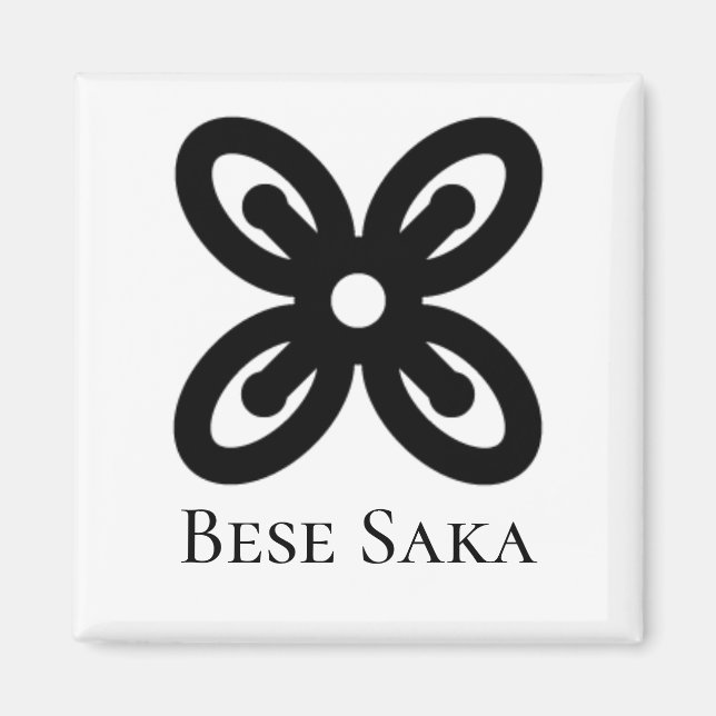 Adinkra Symbols BESE SAKA Sack of Kola Nöt Magnet (Framsidan)
