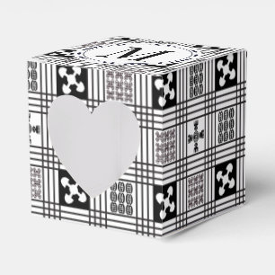 Adinkra väster - afrikansk textil presentaskar