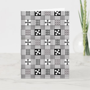 Adinkra väster - afrikansk textil tack kort