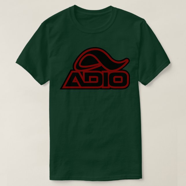 Adio Skateboarding Red T Shirt (Design framsida)