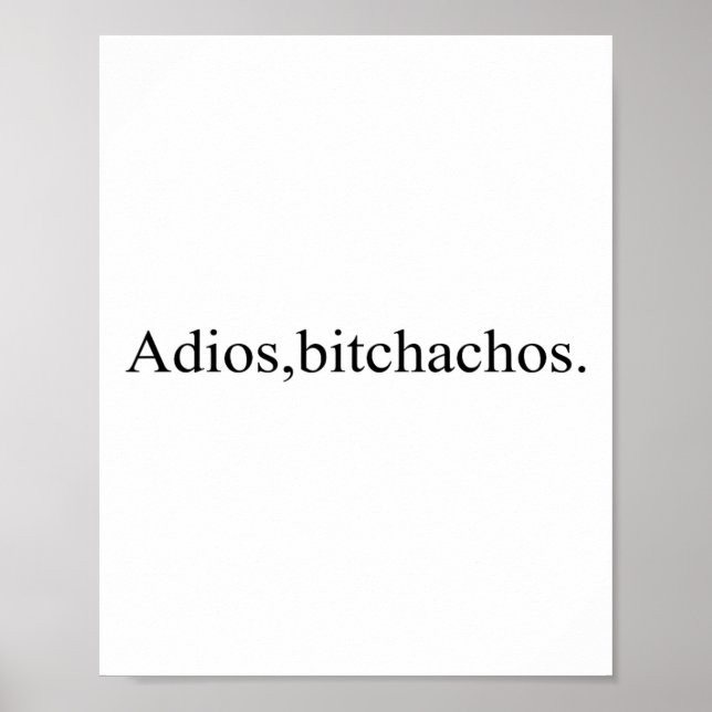 Adios Achos Funny Cinco De Mayo Party Poster (Framsidan)