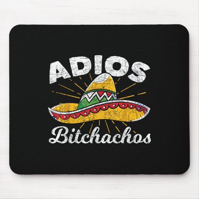 Adios Achos Sombrero Fiesta Mexiko Funny Cinco De Musmatta (Framsidan)