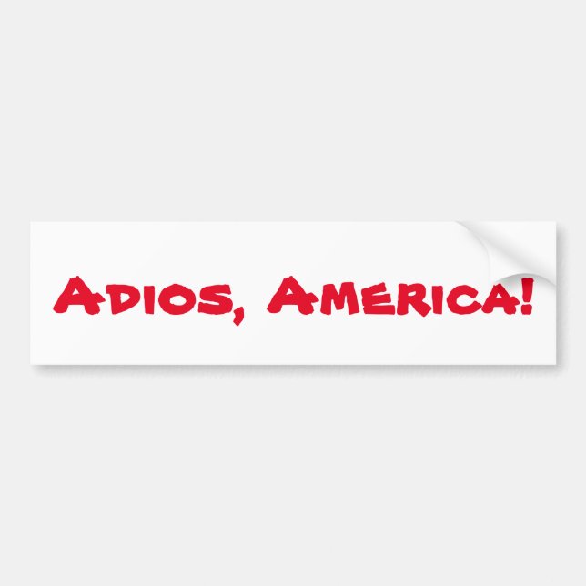 "Adios, Amerika" bildekal (Framsidan)
