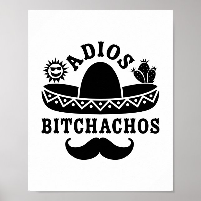 Adios Beacher Funny Quote Poster (Framsidan)