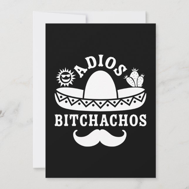 Adios Bitchachos Cinco De Mayo Julkort (Framsida)