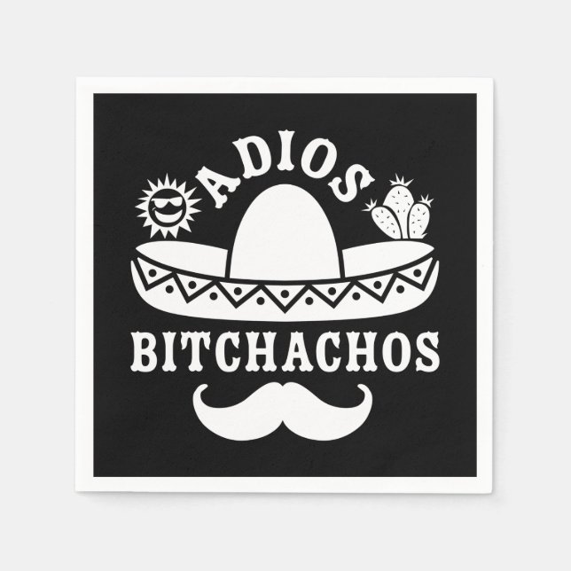 Adios Bitchachos Cinco De Mayo Pappersservett (Framsidan)