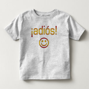 ¡ Adiós! Spanien flaggafärger Tee