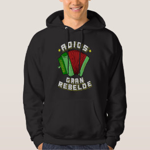 Adiós Stor Latinsk Mexikansk Spansk Cumbia-Rebell Hoodie