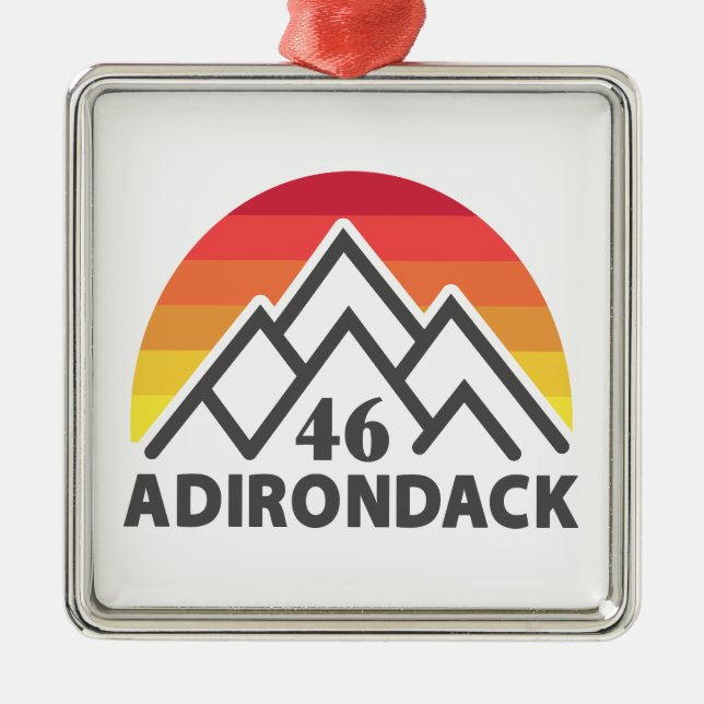 Adirondack 46 regnbåge julgransprydnad metall (Framsidan)