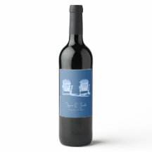 Adirondack Beach-ordförande Azure Blue White Bröll