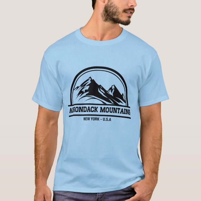 Adirondack berg New York T Shirt (Framsida)