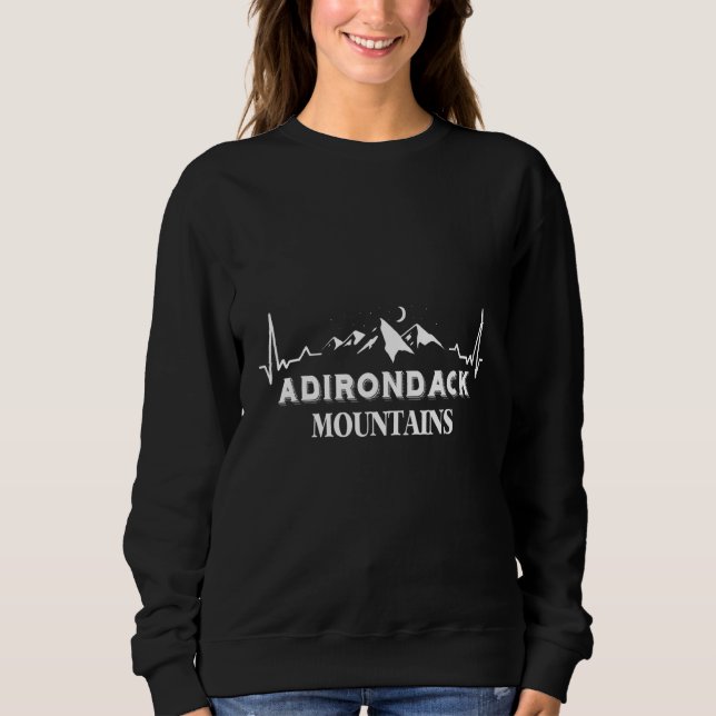 Adirondack Berg Vandring Camping Park Utomhus T Shirt (Framsida)