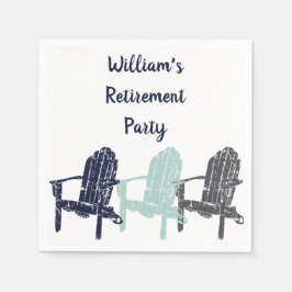 Adirondack Chairs Custom Message Party Pappersservett