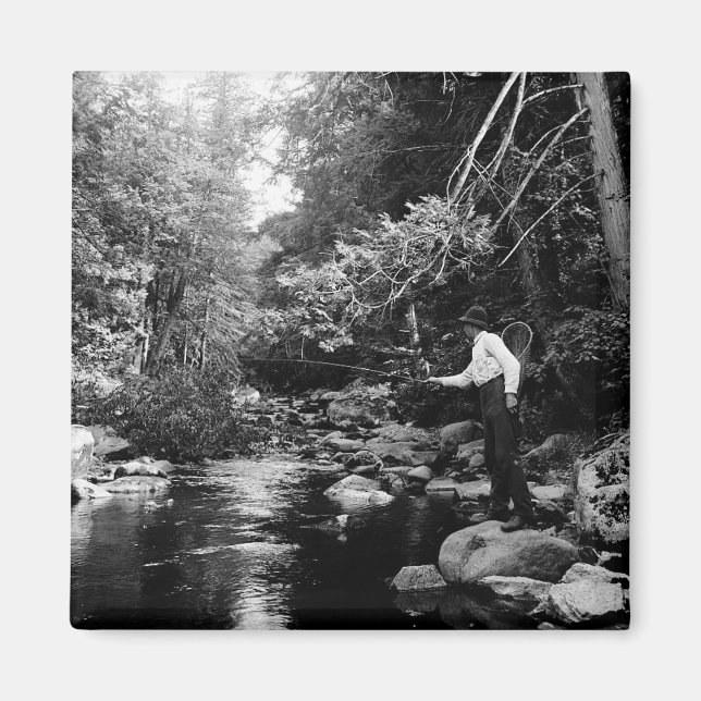 Adirondack Flygfiske Magnet (Framsidan)