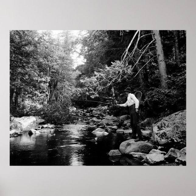 Adirondack Flygfiske Poster (Framsidan)